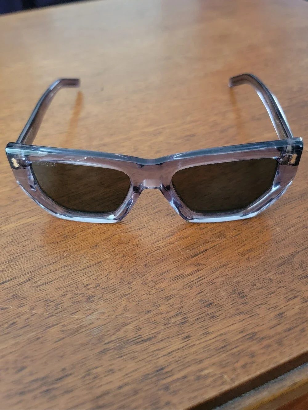 GUCCI blue gray sunglasses